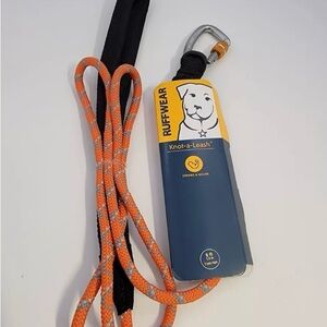 Brand new Ruffwear pumpkin orange knot a leash
